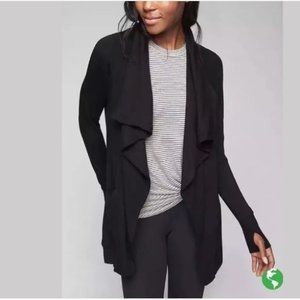 ATHLETA Studio Wrap Cardigan Sweater Open Front